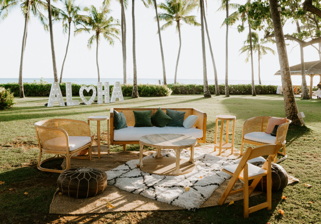 Beachfront hawaii wedding 